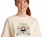 Foley Irish Coat of arms tee Shirt in Natural - $15.95+