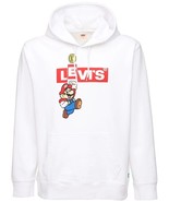 Levi&#39;s x Nintendo Super Mario Bros Graphic Sweatshirt Hoodie White Small... - £38.87 GBP