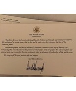 TRUMP WHITE HOUSE THANK YOU GIFT CARD SIGNED DONALD REPUBLICAN GOP OFFIC... - $67.50