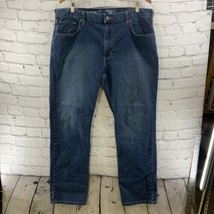 Carhartt Blue Jeans Mens Sz 38 x 32 Dark Wash Relaxed Fit - $34.64