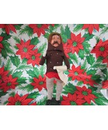 VTG 1982 BYERS CHOICE CAROLERS MAN TAN HERRINGBONE TROUSERS SIGNED 13.25... - $44.50