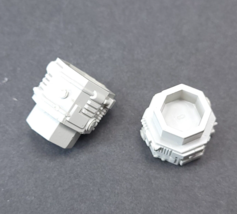 Qty 2 -  Milton Bradley Robotix Series  3/4&quot; gray connector - $2.99