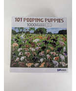 NEW “101 Pooping Puppies” 1000 Piece Puzzle Dogs Funwares Sealed - $374.72 MXN