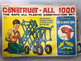 Vintage Construct All 1000 Plastic Construction and Building Toy Transogram 1966 - £31.60 GBP