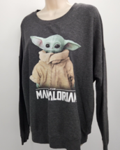 Star Wars Pullover Sweatshirt Women&#39;s Size Large Charcoal Gray, Light, O... - £9.27 GBP