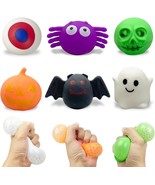6 Pack Halloween Squeeze Balls Big Stress Relief Toys for Kids - £13.17 GBP