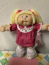 Vintage Cabbage Patch Kid Girl Lemon Hair Blue Eyes Head Mold #8 OK Factory 1986 - $225.00