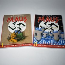 Lot of 2 Maus A Survivor&#39;s Tale Volumes I &amp; II Art Spiegelman Graphic Novels TPB - £51.68 GBP
