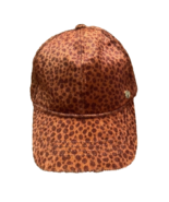 Vince Camuto Animal Print Faux Fur Cap Hat Womens One Size  Copper Brown - $11.00