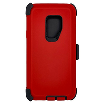 For Samsung S9 Plus Heavy Duty Case w/ Clip RED/BLACK - £6.84 GBP