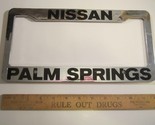 LICENSE PLATE Plastic Car Tag Frame NISSAN PALM SPRINGS 14Db - £33.49 GBP
