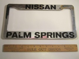 LICENSE PLATE Plastic Car Tag Frame NISSAN PALM SPRINGS 14Db - £33.21 GBP
