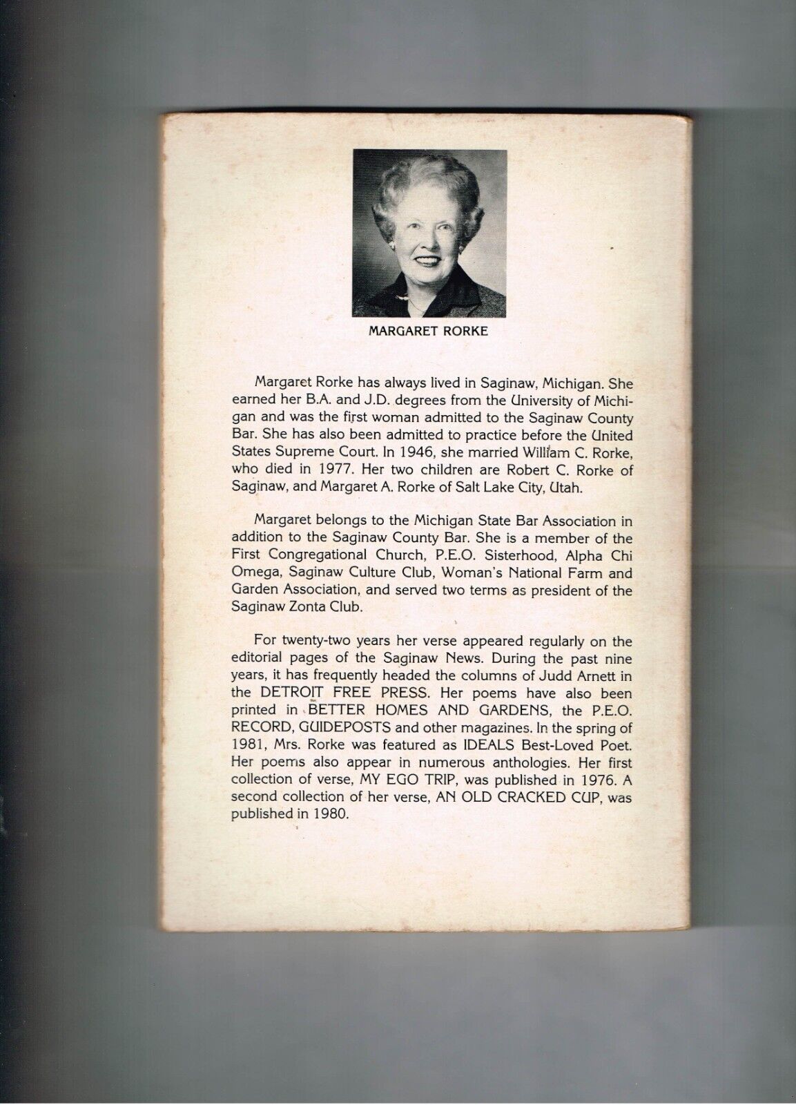 Christmas Could-Be Tales and Other Verses by M. Rorke  Signed Autographed book Item image 3