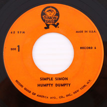 Simple Simon / Humpty Dumpty / Old Dan Tucker - 45 rpm 7&quot; Single Simon Says – 6 - £5.91 GBP