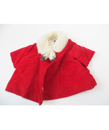 1960s Vintage Chatty Cathy Doll Red Velvet Party Coat 1960s Mattel - $10.00