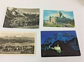 Vintage Winter Castles Postcard  lot. Swiss Alps, Royal Castle Neuschwanstein - £9.51 GBP