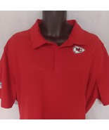 Nike Kansas City Chiefs Polo Shirt XXL Red OnField Dri-Fit - £16.51 GBP