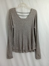 BKE Women Large Gray Sweater Open Back - $11.88