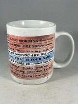 Vintage Norwegian Language Sayings Phrases Coffee Mug by Bergquist Imports - $14.25