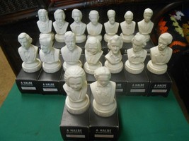 Great Collection Set of 16 HALBE Statuettes....Music greats...Mozart, Ba... - £75.22 GBP