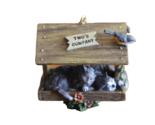 Bradford Editions Cat&#39;s Meow Ornament Two&#39;s Company Bird House Cat 1996 ... - £7.21 GBP