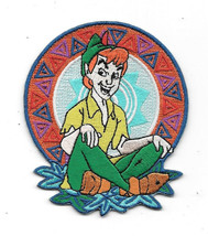 Walt Disney&#39;s Peter Pan Sitting &amp; Smiling Figure Patch, NEW UNUSED Out Of Print - £6.17 GBP