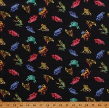 Cotton Frogs Reptiles Toads Poison Dart Frogs Fabric Print by the Yard D762.68 - £9.34 GBP