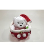  Christmas Plush Animated Interactive  9&quot; Peek a Boo Polar Bear - $24.99