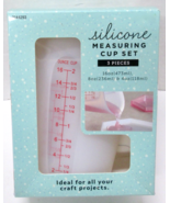New Pack of 3 Different Size Semitransparent Silicone Craft Mixing Cups - $14.24