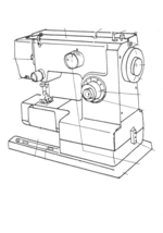White 221 manual instruction sewing machine Enlarged - £10.21 GBP