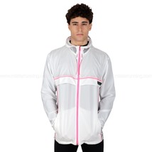 Under Armour 1374229  UA Run Anywhere Jacket White Pink Punk - $128.67