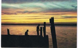 Ontario Postcard Lake Simcoe Sunset Over The Waters - $2.96