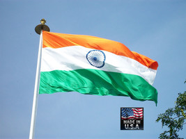 India Republic Of 3x5 Heavy Duty Super-Poly Indoor/Outdoor Flag Banner*Usa Made - $9.99