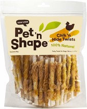 Pet N Shape Chicken Hide Twists, 100% Natural Tasty Treats for Dogs, 16oz - £34.59 GBP