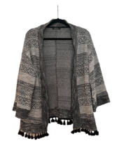 Women’s Boho Cardigan Sweater with Tassels Bershka Medium M - £11.87 GBP