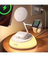 MagSafe 4-in-1 Wireless Charger Stand w/ Night Light, Fast 15W Charging ... - $54.44