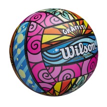 Wilson Sporting Goods Graffiti Volleyball- Pink/Blue/Yellow,1 Pack - OS,... - $37.99