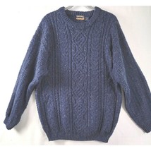 High Sierra Mens Sweater Size Large Navy Blue Pullover Wool Blend Vintage - £15.54 GBP