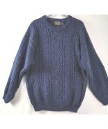 High Sierra Mens Sweater Size Large Navy Blue Pullover Wool Blend Vintage - £14.50 GBP