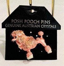 Poodle Dog Pin Brooch Austrian Crystals by Lauren Spencer NEW - £15.35 GBP
