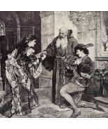 1902 Romeo &amp; Juliet Friar Laurence&#39;s Cell Wood Engraving Carl Becker F18A1 - $733.58 MXN