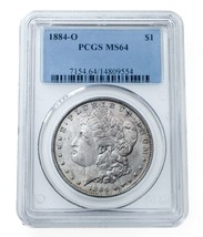 1884-O Silver Morgan Dollar Graded by PCGS as MS-64! Gorgeous - £117.67 GBP