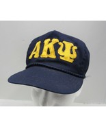 Vintage ALPHA KAPPA PSI Navy Blue Sorority Trucker Style Hat - $34.60