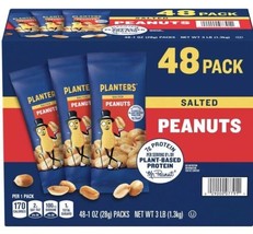 Salted Peanuts, Single-Serve Packs (1 oz.,48 pk.) SHIPPING THE SAME DAY - $15.99
