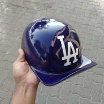Motorcycle Helmet Baseball Cap  fiberglass custom Helmet blue and white LA - £132.20 GBP