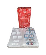 Vintage 2003 Avon Christmas Snowman Snowy Joe Spelling Blocks Changeable... - £11.20 GBP