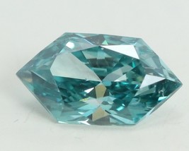 Marquise Duchess Loose Diamond (0.48 Ct Sky Blue(Irradiated) VS1 Clarity) - £435.65 GBP