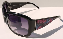 TAKUMI Black Rose Violet Blue Crystal Sunglasses 9763 61mm - $27.55