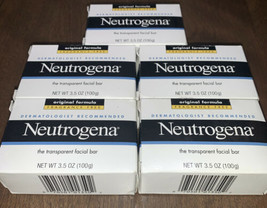 Neutrogena Transparent Facial Bar Soap FRAGRANCE FREE  ( 5 BARS ) - $14.24