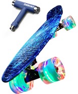 Deleven 22&quot; Skateboard With Skate Tool, Abec 7 Bearings - Mini Skateboard - $64.98